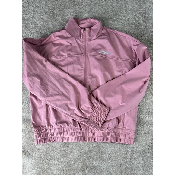 Guess Women’s  pink bomber jacket Size-large - Picture 7 of 16